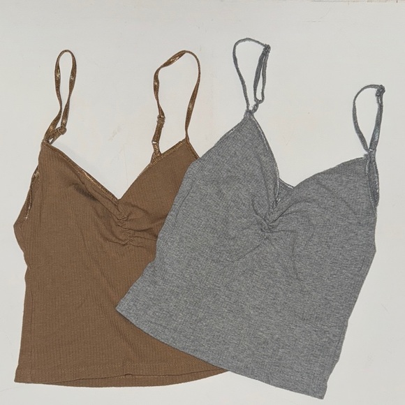 American Eagle Outfitters Tops - American Eagle Bundle Cami Tank Top Stylish Brown and Gray Women's Tops